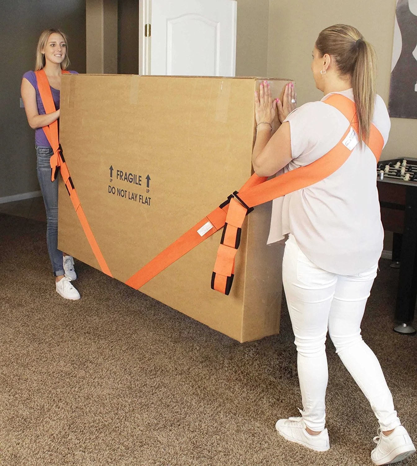 YA SHINE Safely and easily Durable fridge furniture shoulder harness moving straps for 2 person