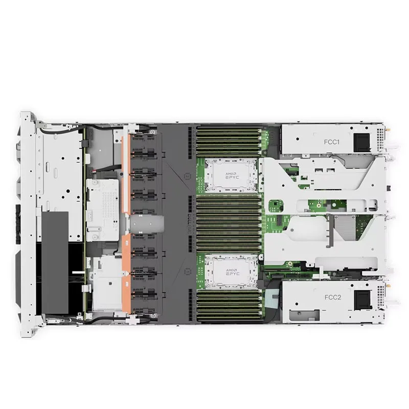 PowerEdge R6525 1U server AMD processor supports 128 core 256 threads, highly suitable for high-density virtualization