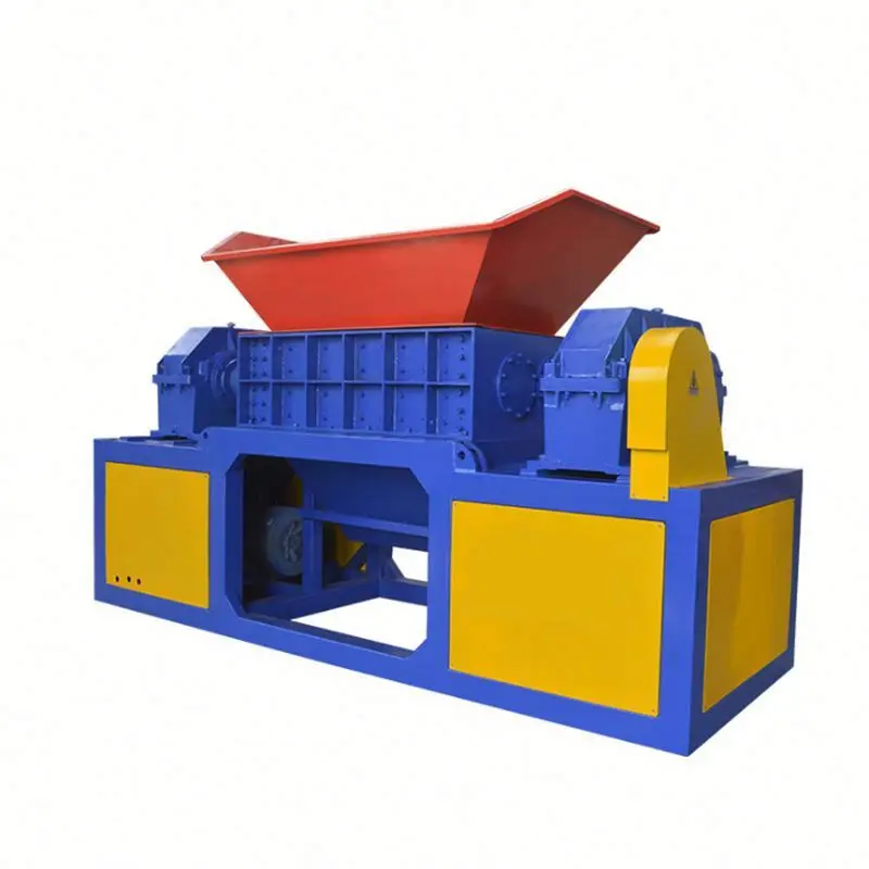 Дробилка для металла с двумя валами, б/у машина для измельчения отходов металла, двухвальный измельчитель