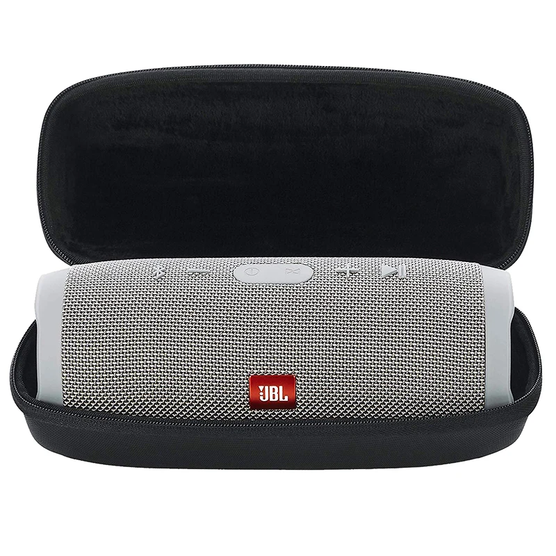 RSBAGS Portable Waterproof Wireless Speaker EVA Case for  Charge 5 Wireless Speaker Case Protective Travel Box Velvet Black