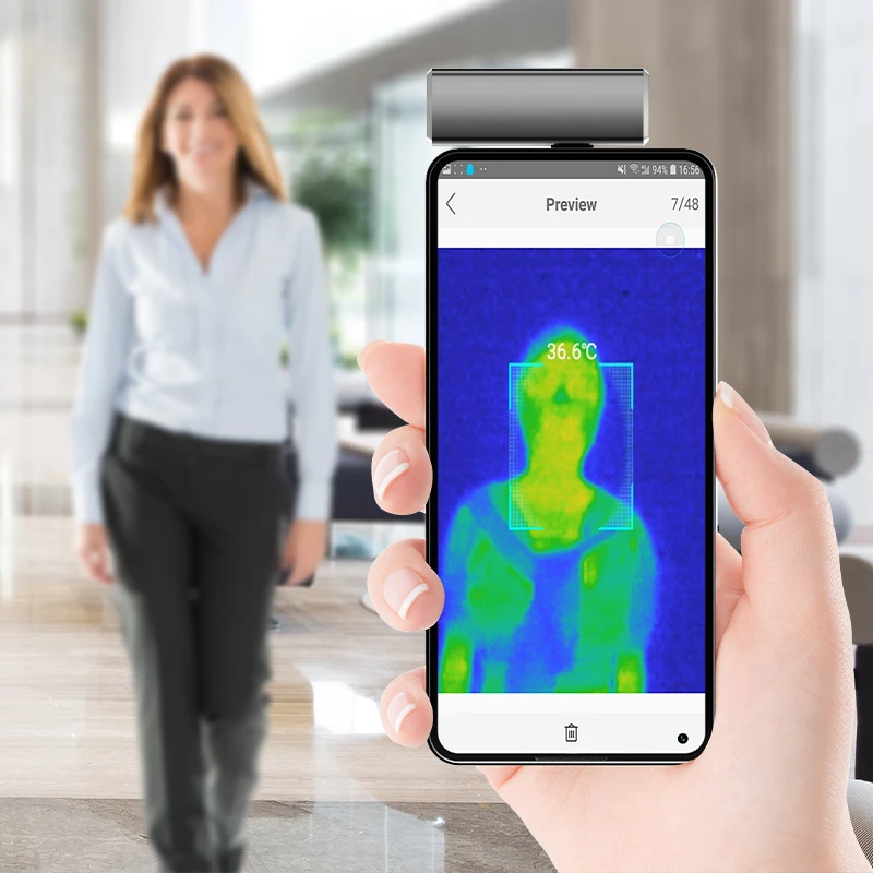 Android smartphonec ellphone use infrared thermal imaging  camera mobile phone thermal camera