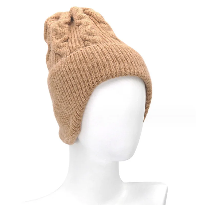 Warm Winter Hat Knit Earflaps Soft Warm Ear Protection Knitted Beanie Hats with Ears