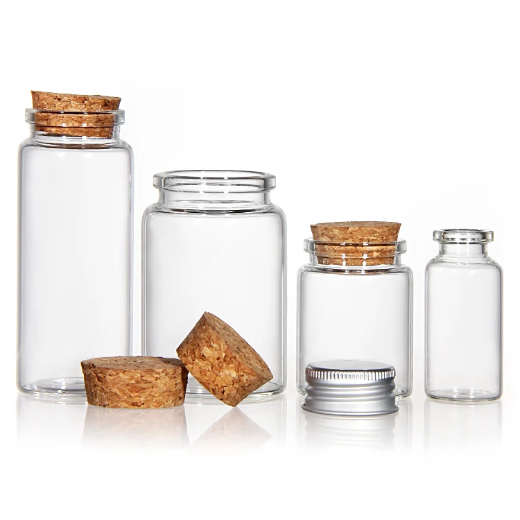 47Mm Diameter Durable Portable Diy Containers Straight Mouth  Small Glass Bottles For Diy