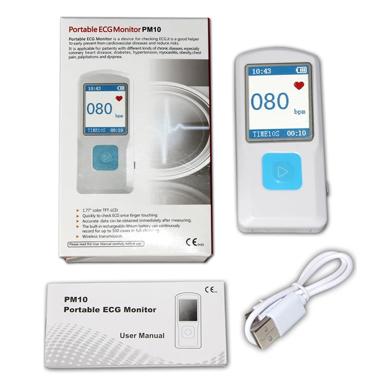 Portable Ecg Monitor Blue tooth Device Ai based Machine Holter Ecg