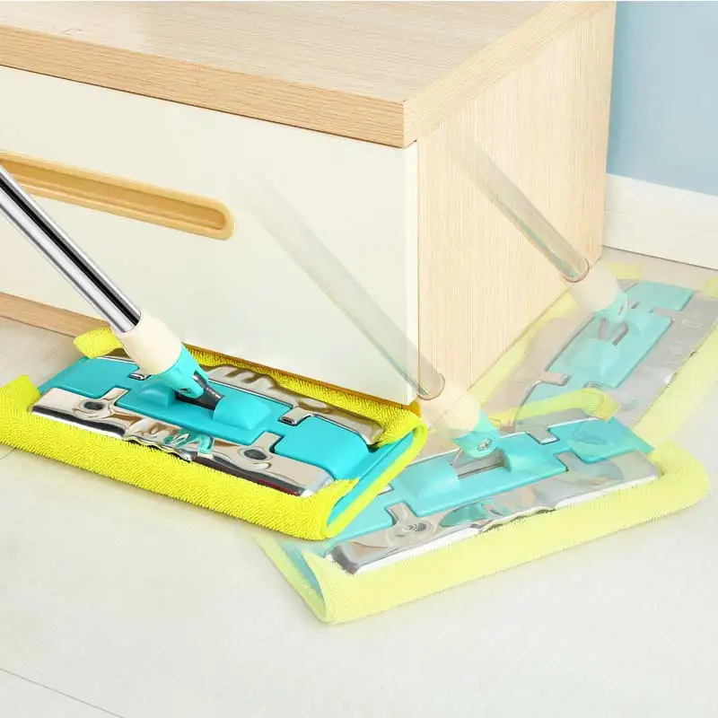 New Design Floor Cloth Clamping Microfiber Floor Flat Mop