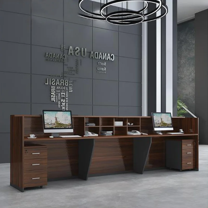 Офисный стол для приветствия, барная стойка, простая современная компания, стойка регистрации, касса, популярная офисная мебель из Гуанчжоу