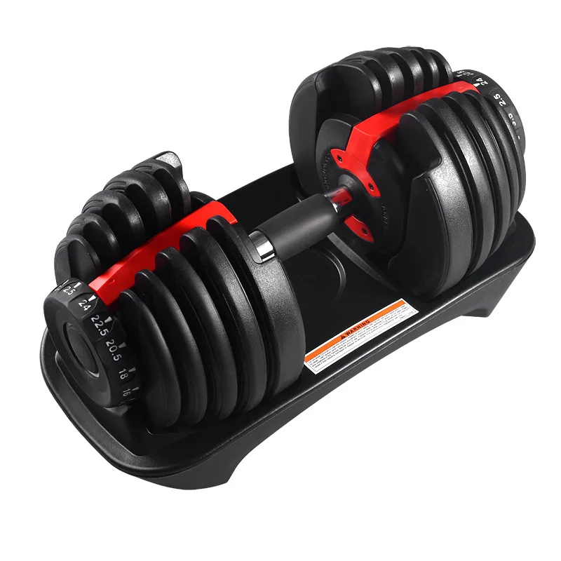 Gym Workout Man Power Weight Lifting Training Automatic 24kg /52.5lbs Adjustable Dumbbell set 50kg