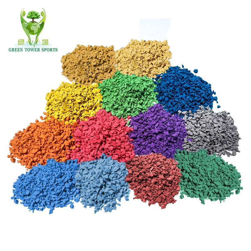 Free Sample Environmentally Friendly EPDM Colored Rubber Particles EPDM rubber granules