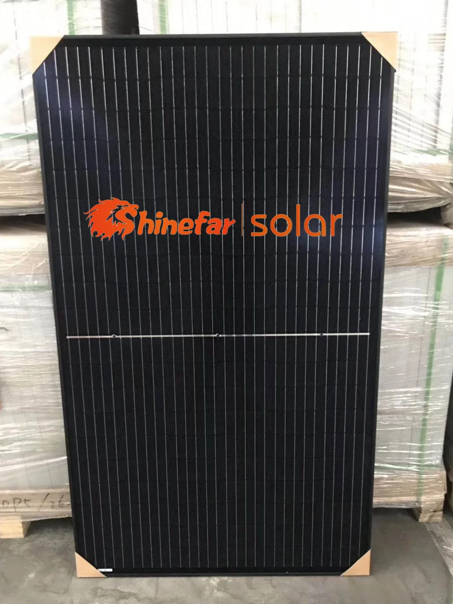 Все черные солнечные панели mono half cell 430W 450W фотоэлектрические энергетические системы