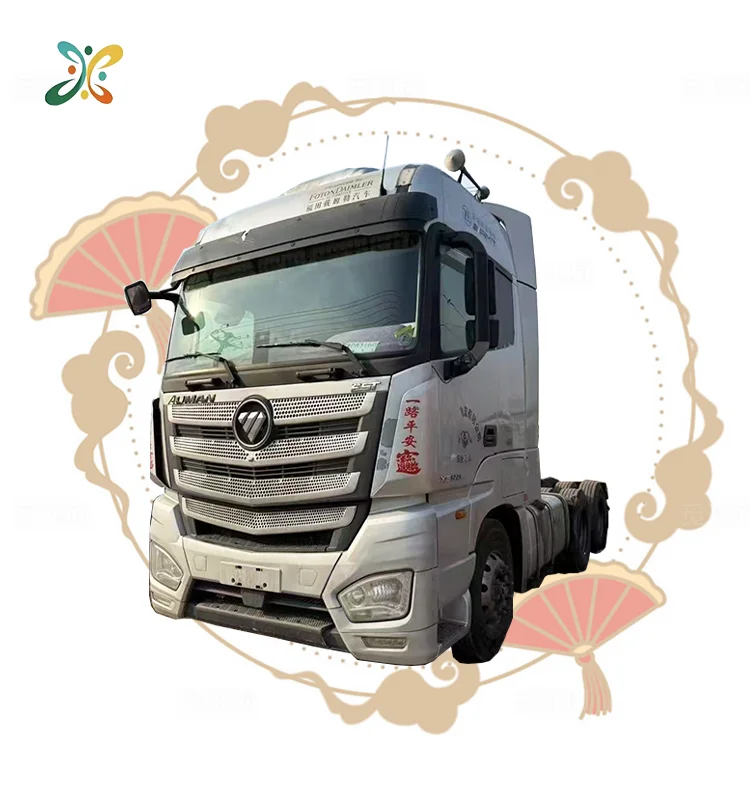 New Used Product Truck Tire Left Hand Drive Diesel Tractor Trucks 6X4 500HP Foton Auman Tractor Truck