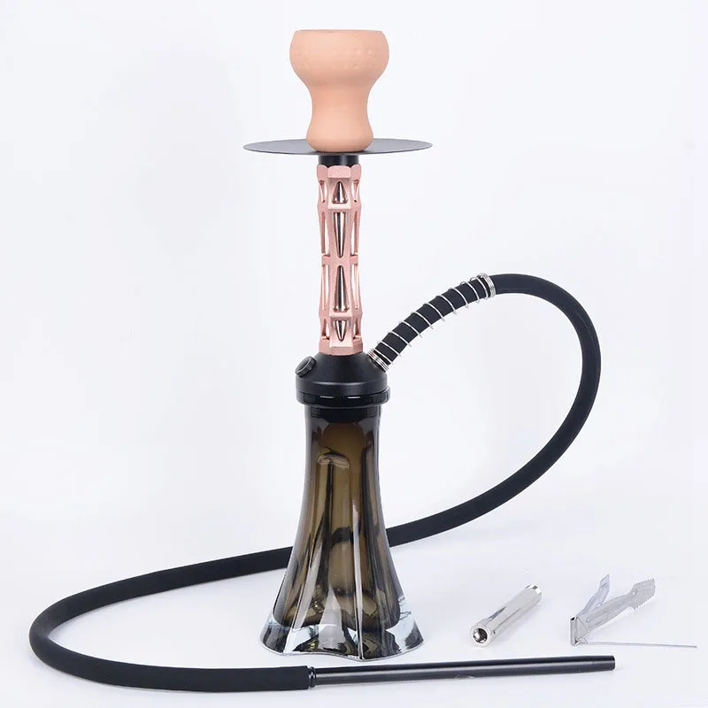 High Quality CNC machining Hookah Shisha Accessories part Arabian Mini Portable Hose Shisha Hookah Acrylic Hookah Chicha