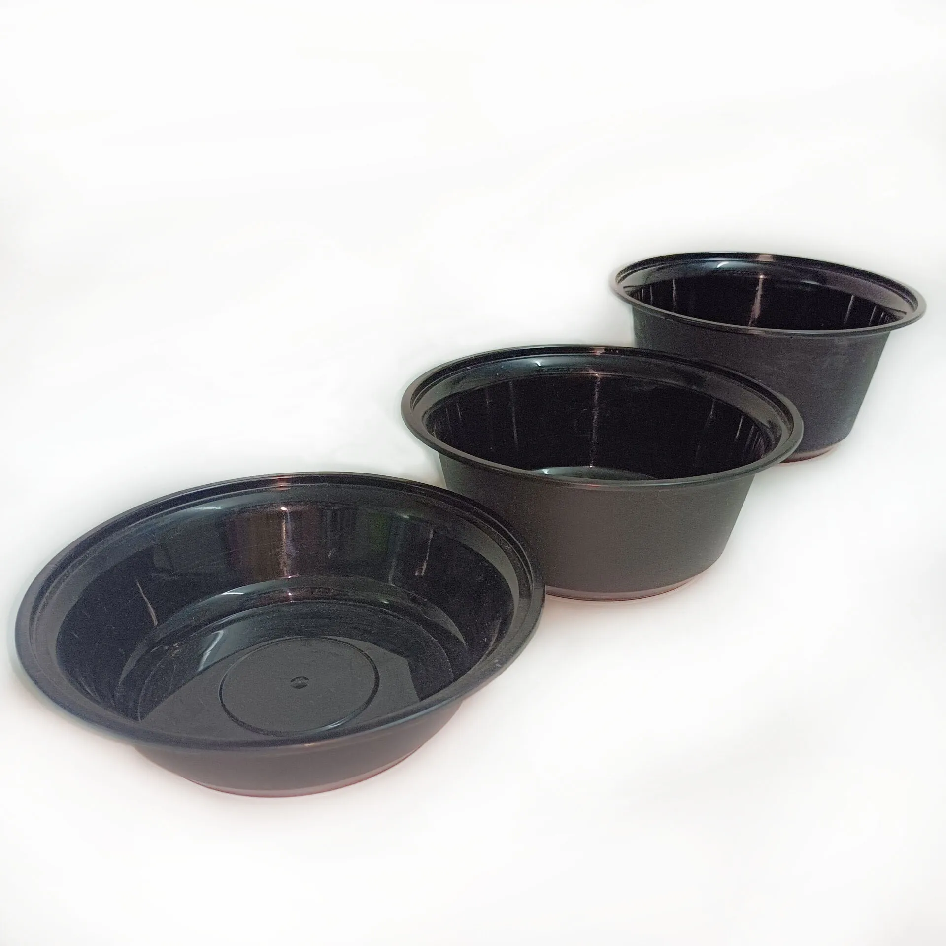 SP2659 Wholesale size disposable food grade noodle sand shielded colored plastic bowl with lid