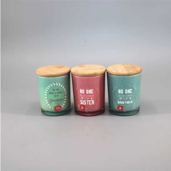 Custom Mini Decorative Scented Soy Wax Fragrant Glass Jar Candles