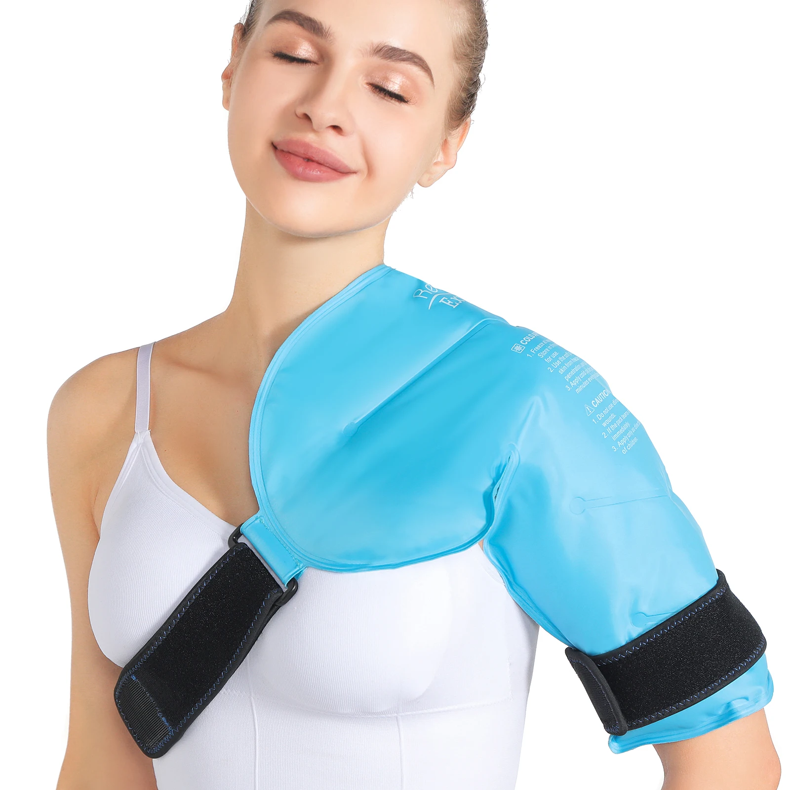 Hot And Cold Ice Gel Shoulder Wrap Portable Heat Pad For Period Pain Therapy Shoulder Support Belt