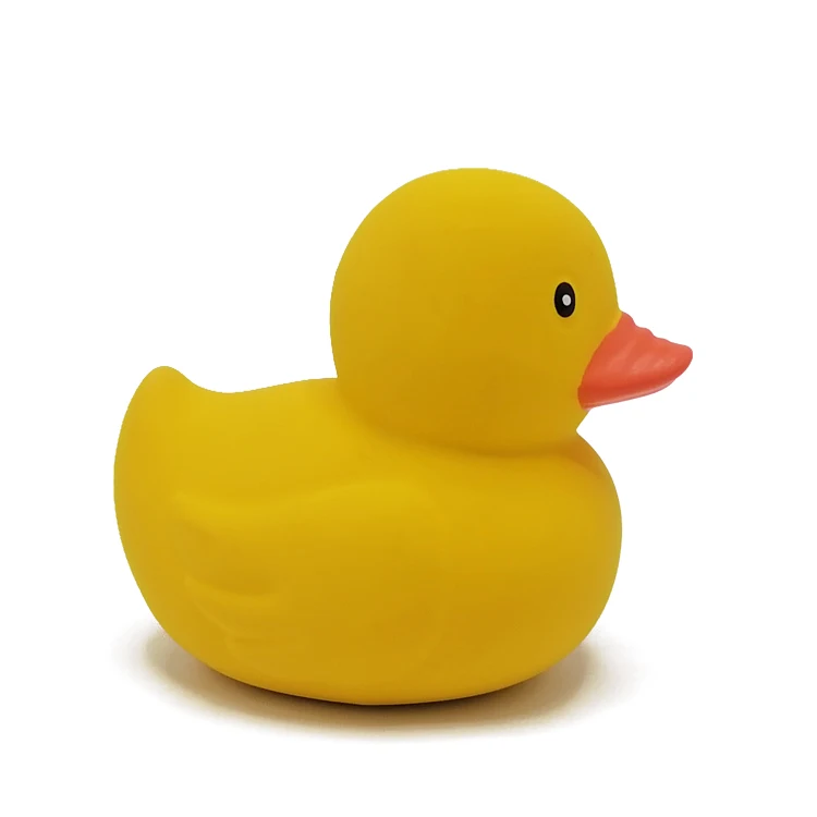 Natural Rubber Yellow Duck Bath Baby Toy Water Proof Swimming Toy Hand Painted With Natural Plant Pigments