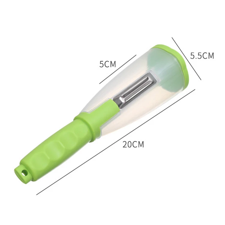 Multi-functional Kitchen Accessories Stainless Steel Vegetable Fruit Peeler With Storage Container Manual vegetable slicer