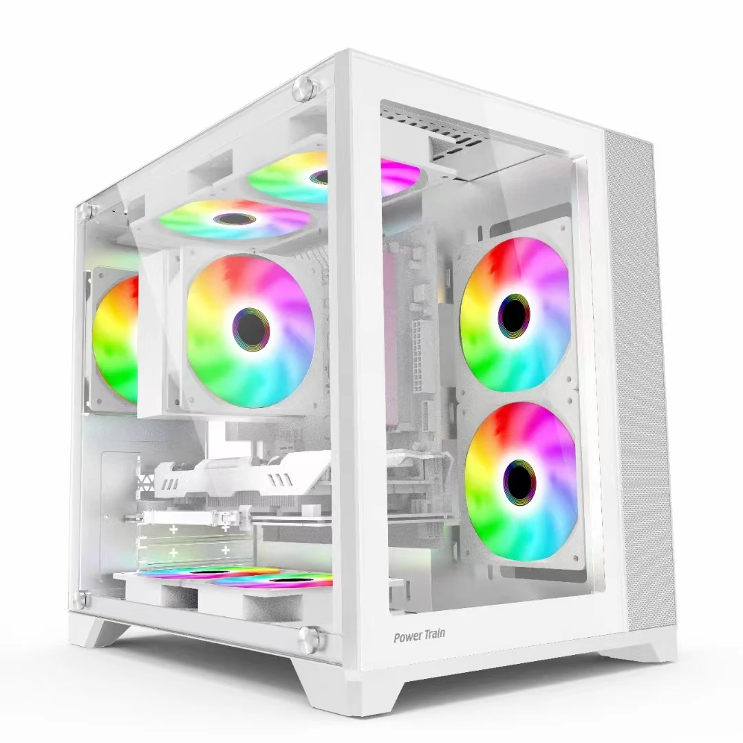 Popular Case White 120/240 Water cooler Mid Tower Desktop PC Gaming Computer Case Gamer Casin Cabinet