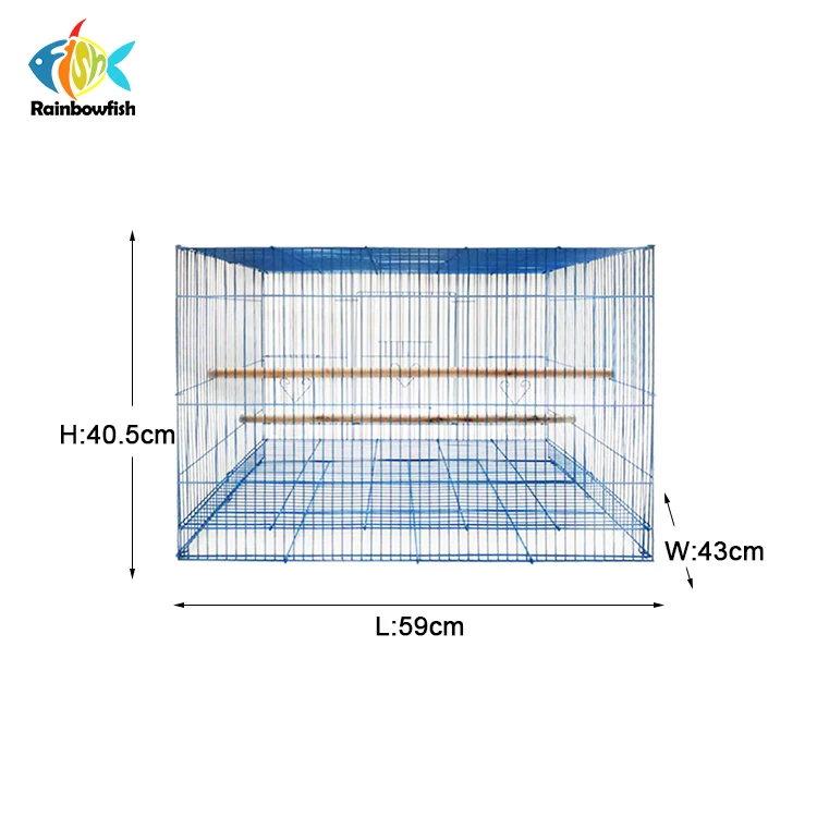
china foshan commercial giant bird cage for import and export with double wood stand 