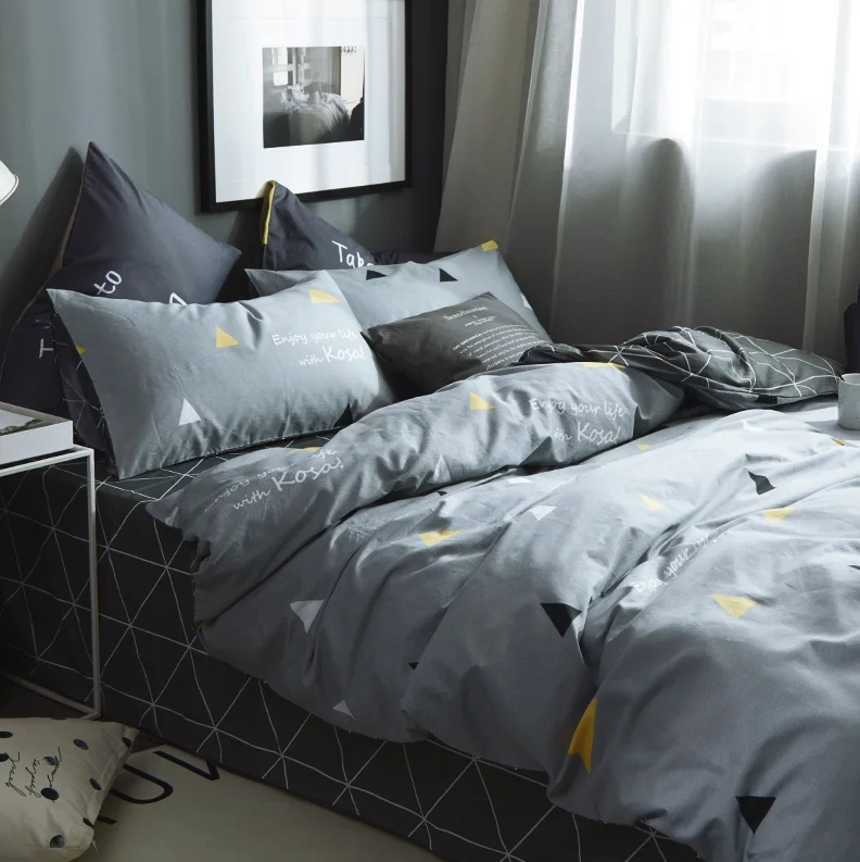 
Home Hotel Baratos Boho Brown Microfibre Polyester Bedding Duvet Cover Set 