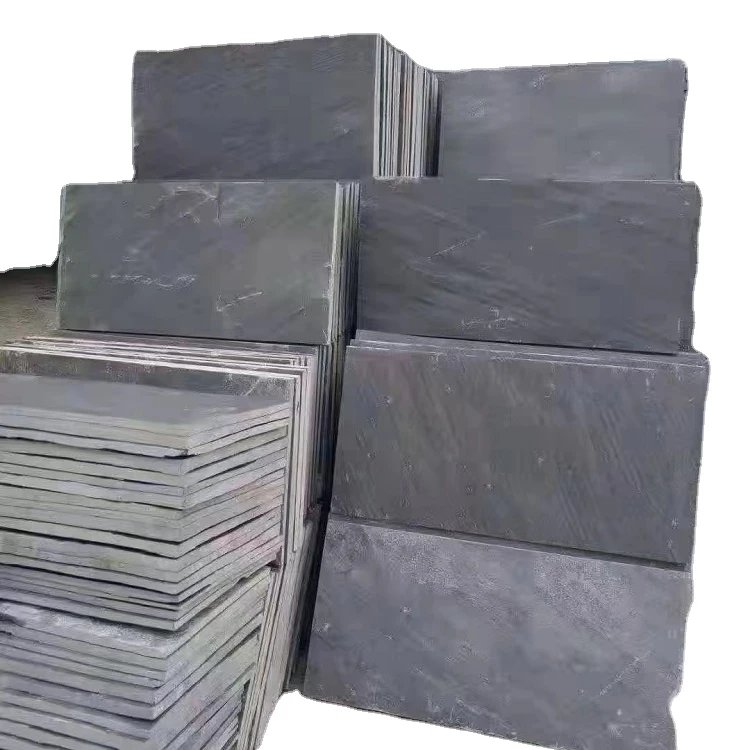 Big nero black deck stone slate tiles for indoor outdoor floor wall cladding black slate stone with rough surface