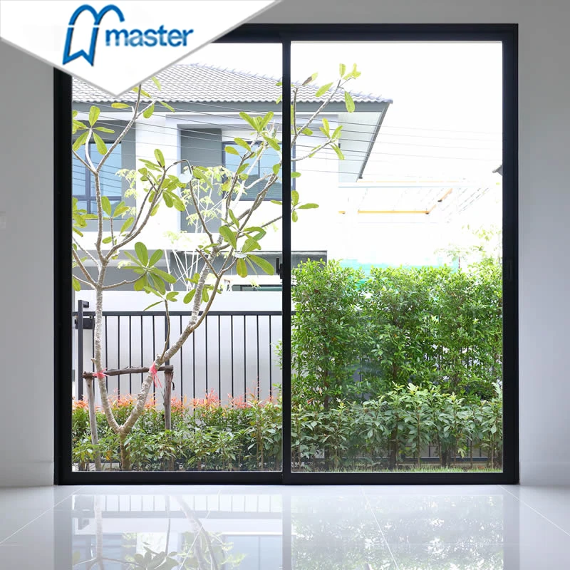 Modern Design 96 x 80 Sliding Patio Door Glass Sliding Doors Frameless Aluminum Sliding Doors