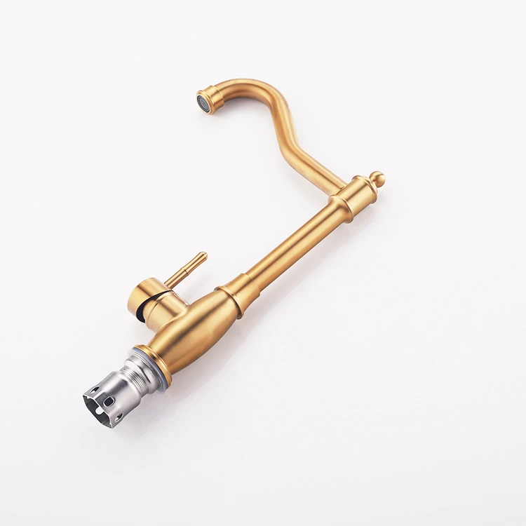 Customized stainless steel luxury gold Kitchen Sink Mixer water taps faucet