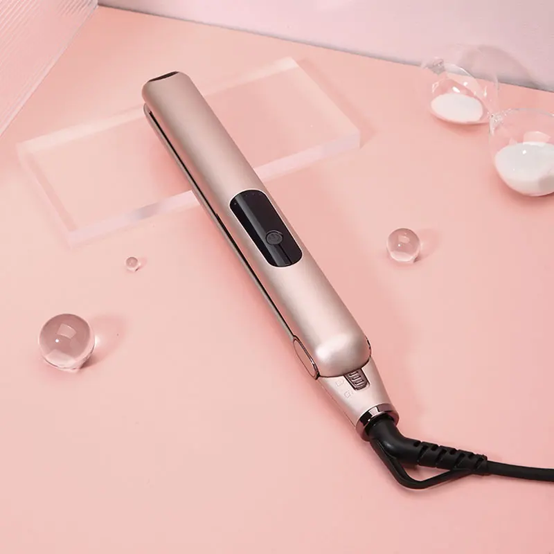 Professional PTC hair straightener with lcd flat irons wholesale private label customize hair straightener