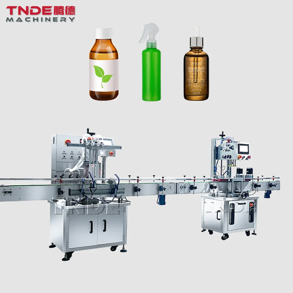 Guangzhou Factory Herbal Nutrients Liquid Automatic Bottle Feeding 4 head Filling Capping machines