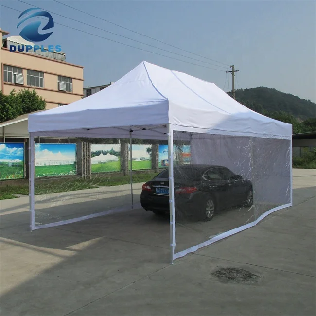Customized Outdoor Waterproof Easy Up 4M X 8M Pop Up Folding Car Cover Tent Transparent Canopy Tent For Events