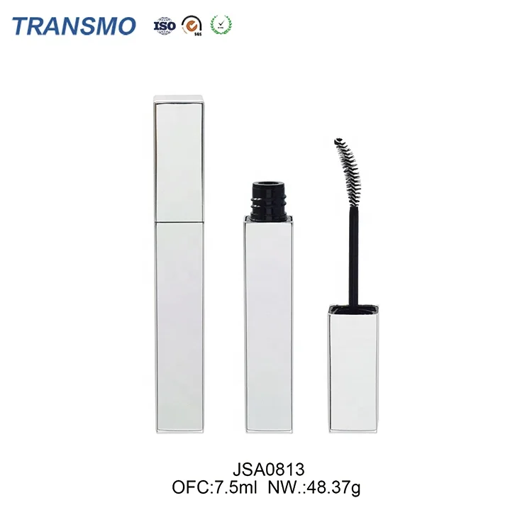 7ml custom mascara tube low moq customized mascara bottle 7ml oem square empty mascara tubes with custom brush
