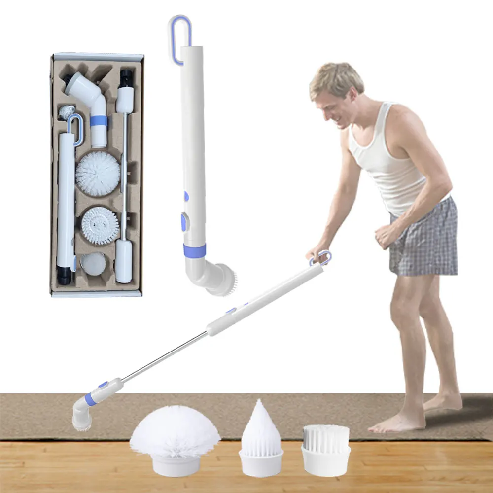 3.6V Li-ion electric spin floor dish bathroom power scrubber brush for kitchen bathroom wall