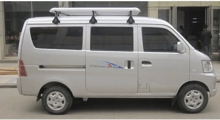 YH-A-020 High Quality Iron Universal Roof Rack Luggage Rack Roof Bar Cross Bar For Rain Trough Rain Gutter With High Brackets