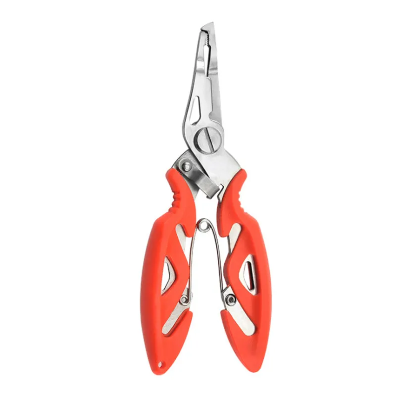 Amazon hot folding scissors stainless steel plastic shear handle small portable fishing scissors for Travel