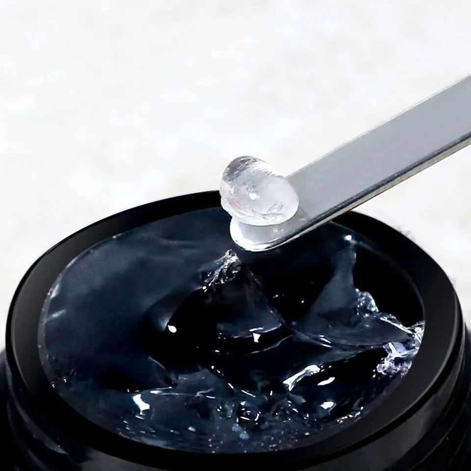 Solid Tip Gel for Press On Nail Solid Glue Gel for nail extension Newest Solid glue gel transparent Soak Off 15g/jar