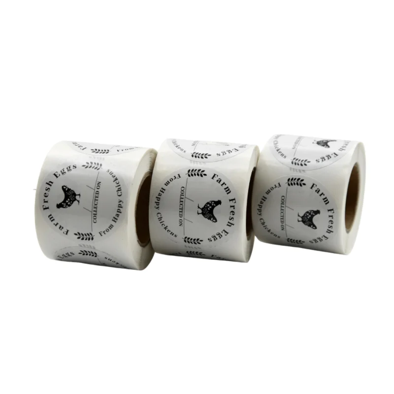 Custom Circle Decorating Stickers Roll Waterproof Round Vinyl Coated Paper Sticker Round Label Logo Stickers Custom Printing