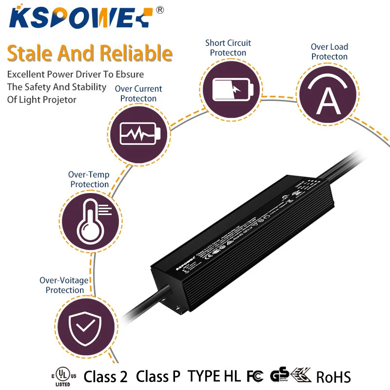 flicker free 4 in 1 150w manufacturer 48v 24v 36v ip67 outdoor switching power supply lighting transformer dimmer led driver 12v