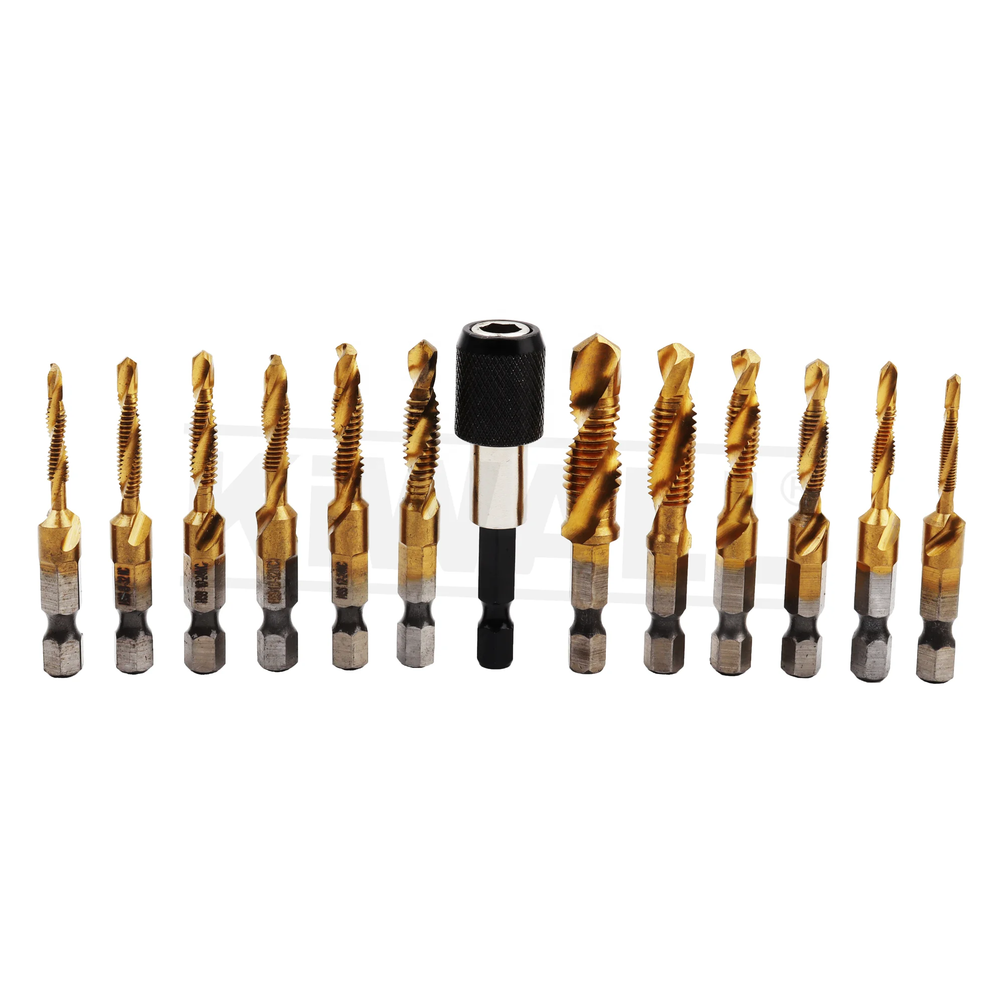Combined HSS Drill and Tap Bit Set, Drilling and tapping bit set