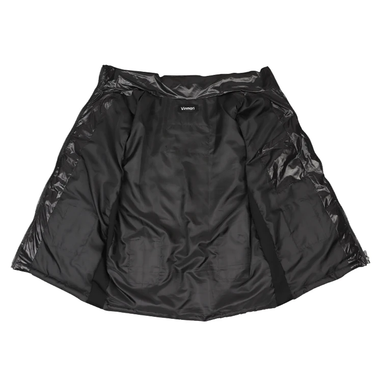 Low Price Windproof Polyester Down Heated Vest With Five Graphene Heating Pads