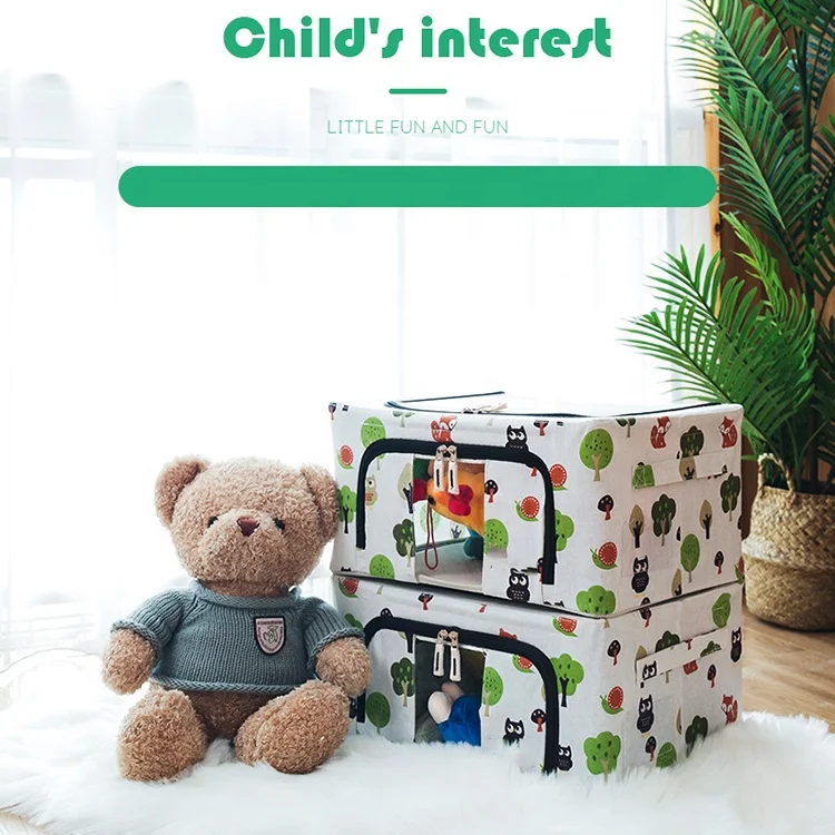 Single-Tier Fabric Closet Organizer for Living Room Wardrobe Use Square External Storage Solutions for Clothing Bags Garage Use