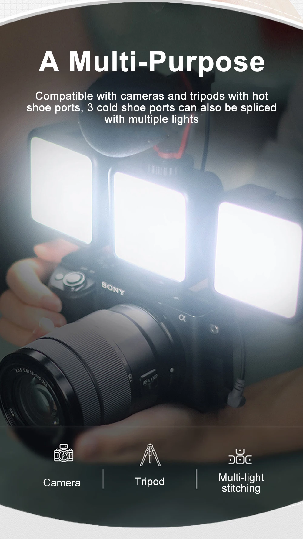 RGB LED Video Lights with clip Photography selfie fill in Fill Camera flash lights photo studio accessories For Smartphone DSLR