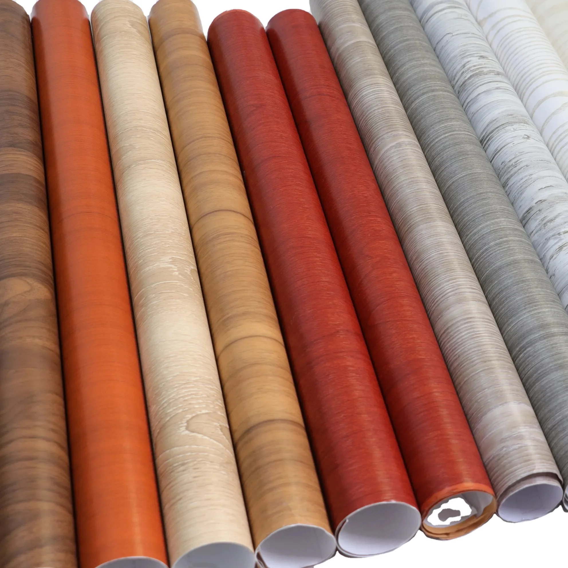 BSCI Pvc Stretch Ceiling Fresh-keeping Melamine Paper Pvc Foil Decorative Films Roll for Door/furniture/cabnet/school/hotel