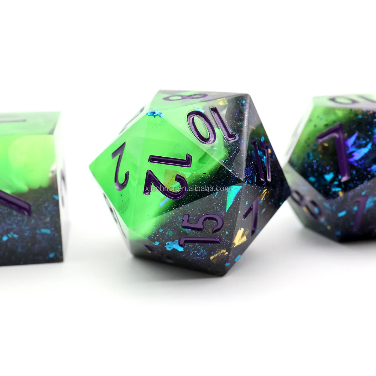 RPG Dice For Role Playing Table Game Polyhedral Resin DND Dice Set Handmade Board Games Sharp Edge Dice DND Gift-N23