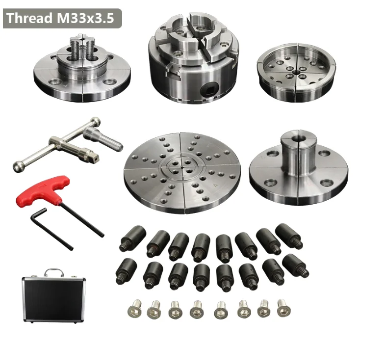 3,75 в такой стране, как. 4-челюсти Самоцентрирующийся зажимной дерево токарный патрон набор с 1 в такой стране, как. X 8TPI резьба для удержания мисок и шпинделей