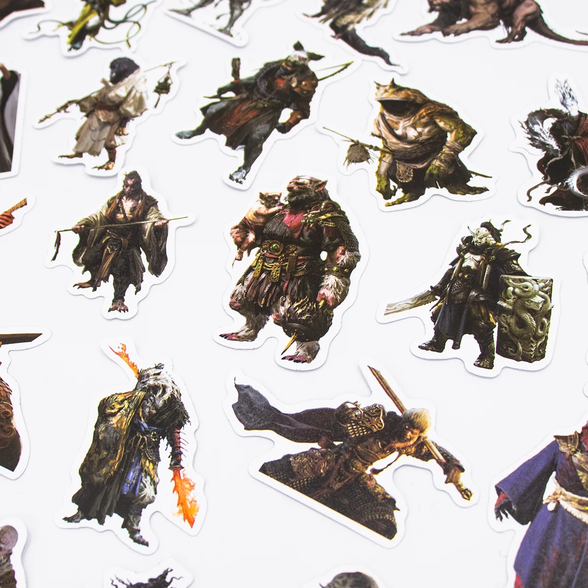 Custom Printed Die Cut Stickers UV Waterproof Wukong Hot Game Phone Case Labels Black Vinyl Adhesive Sticker Shape Printed Myth