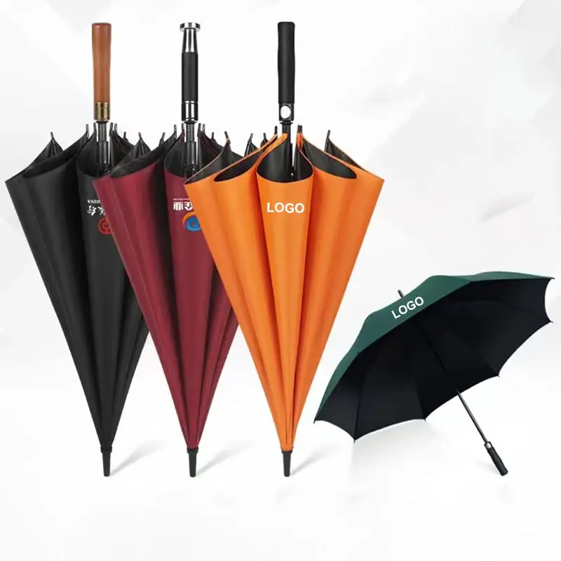 Car Wind Proof New Umbrella with logo prints Custom Double Layer design Umbrellas For Travel Camping
