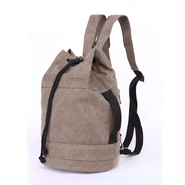 BEARKY factory oem custom logo heavy duty gym sport drawstring canvas backpack bag