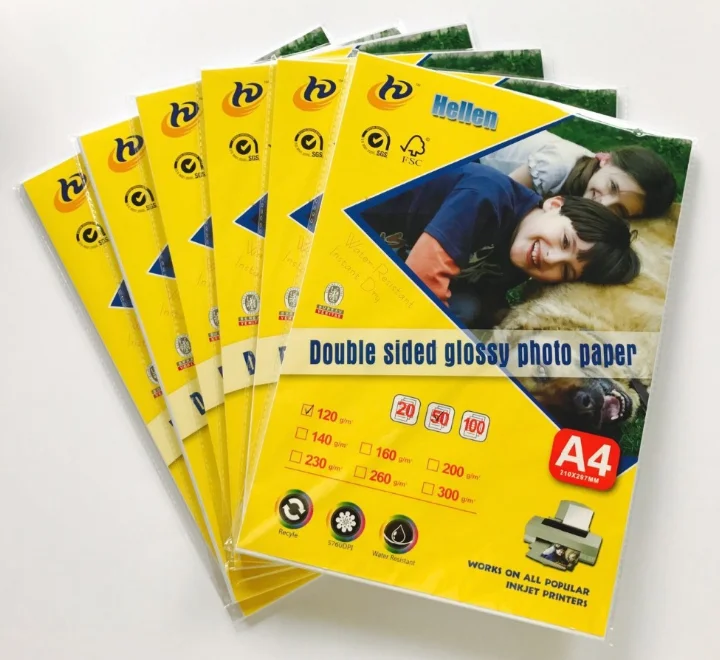 wholesale price Inkjet  Double Sided Glossy Brochure Paper A4 230gsm