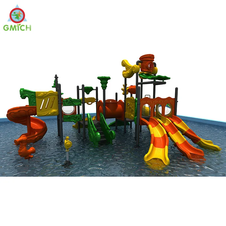 JMQ-M002 China factory mini water park water play equipment plastic water playground for sale