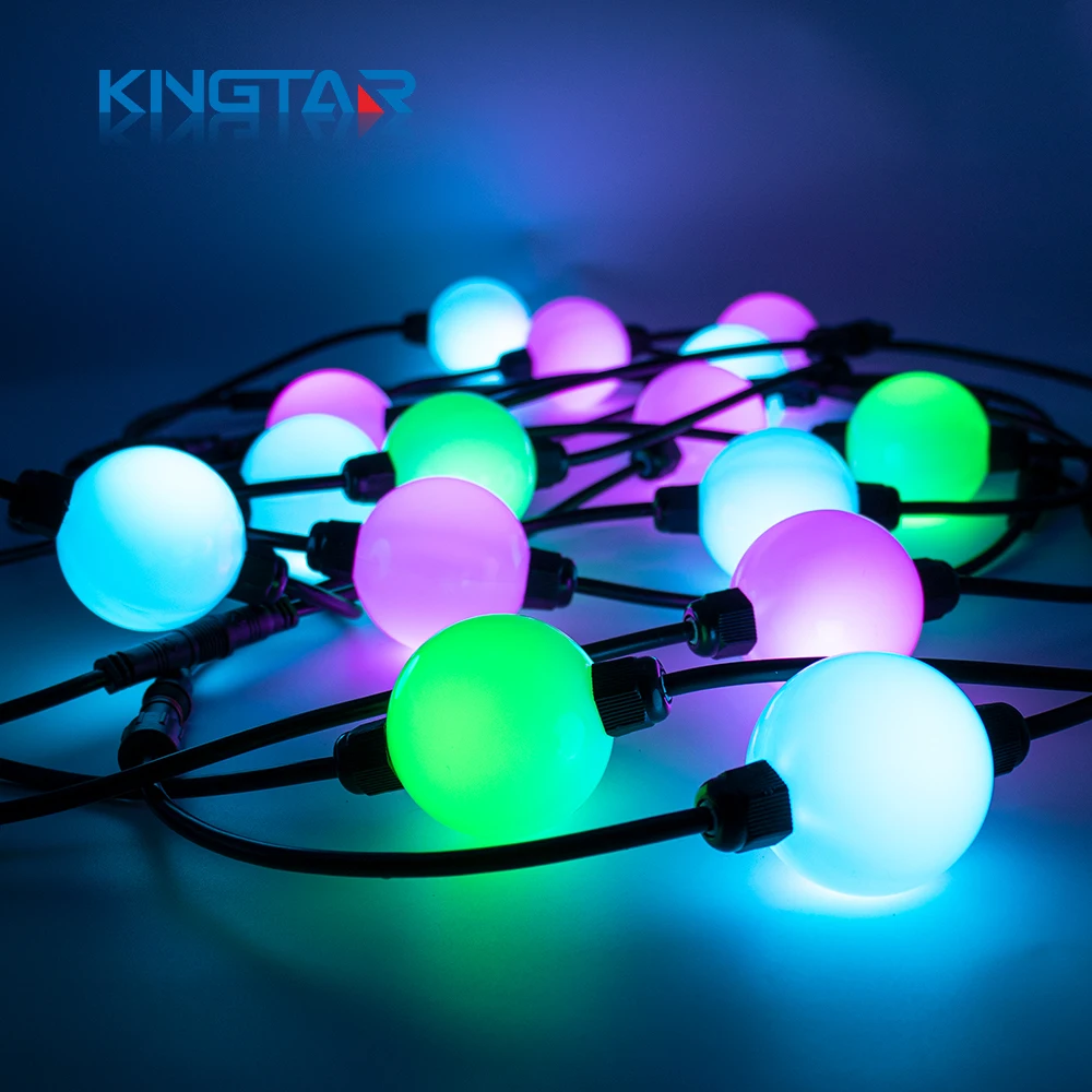 50 мм WS2811 цифровой светодиодный пиксельный светильник Шариковая гирлянда рождественские точечные огни светодиодные пиксельные лампы