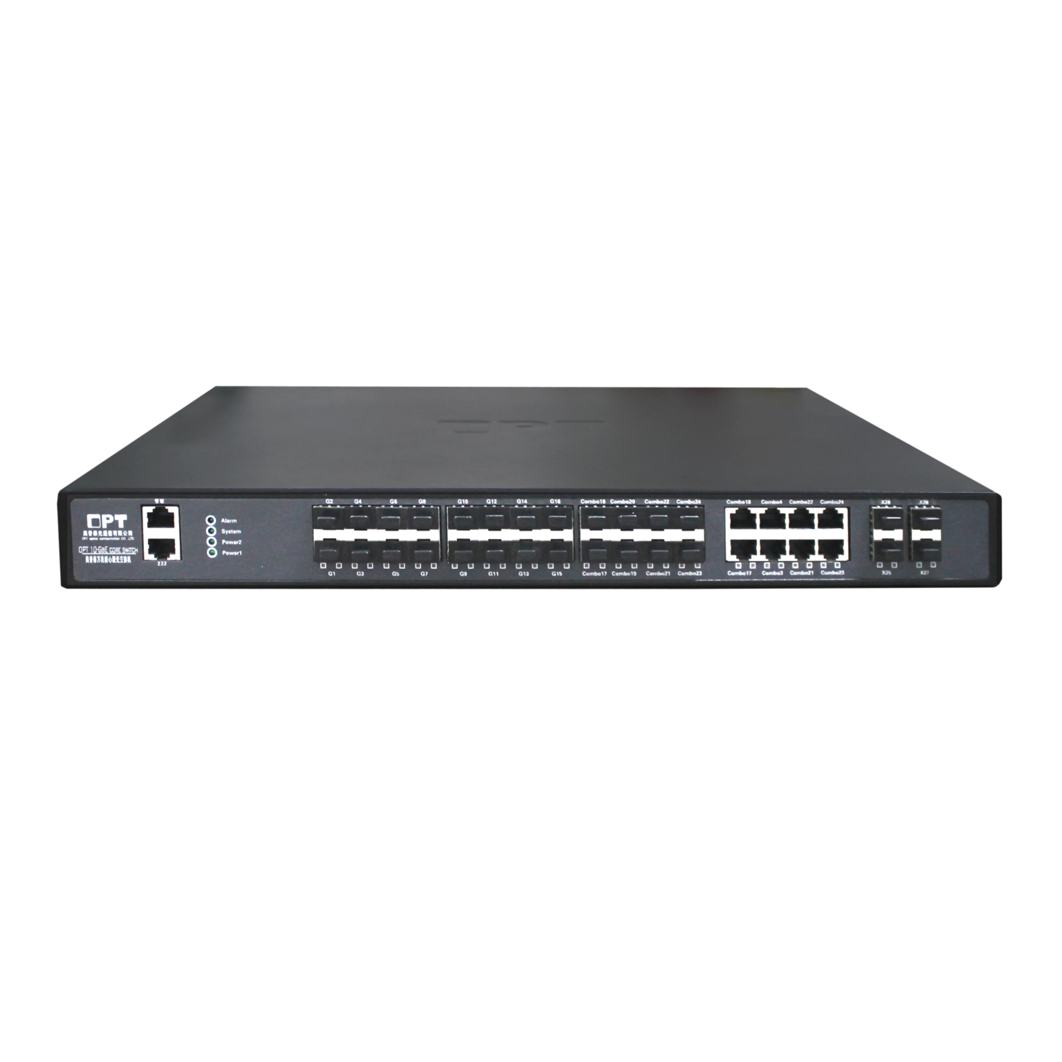 Коммутатор Ethernet 4 10000M SFP fiber + 24 1000M SFP fiber + 8 10/100/1000 RJ45 ethernet
